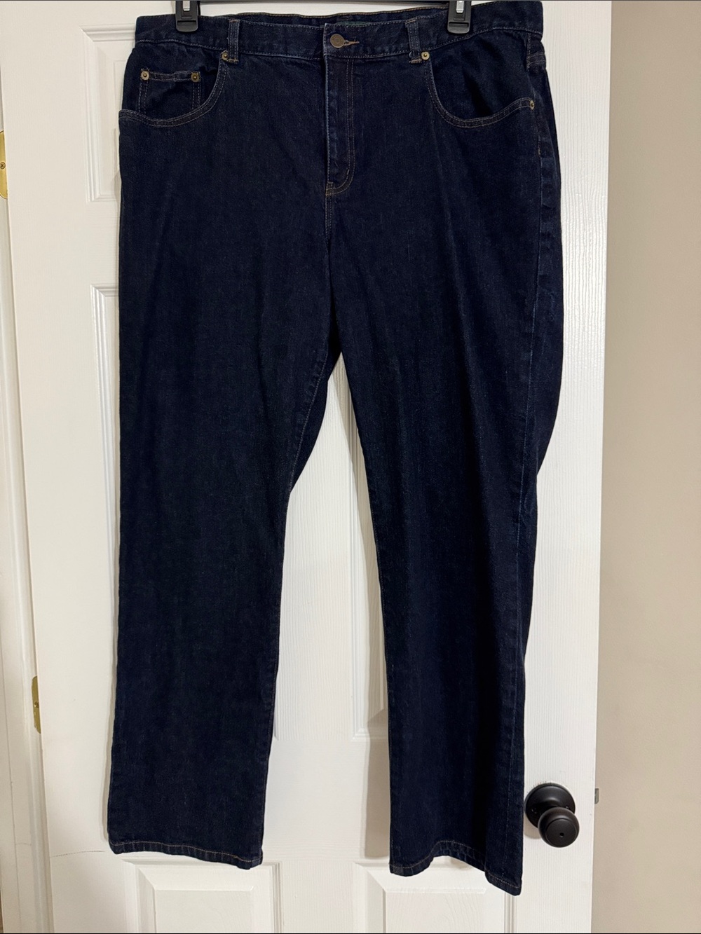 LRL Lauren Jeans Co by Ralph Lauren Classic Women's Dark Blue Straight-Leg Jeans